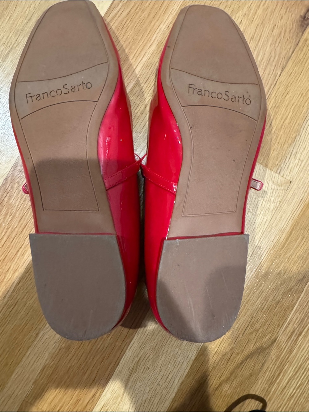 Franco Sarto Red Patent Mary Jane Flats - Picture 9 of 11